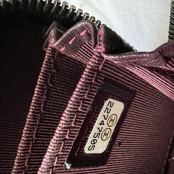 Authentic Chanel Quilted Lambskin Mini Zip Wallet - Picture 4 of 4